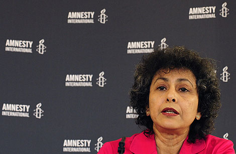 Irene Khan, secretaria general de Amnista Internacional. | Reuters