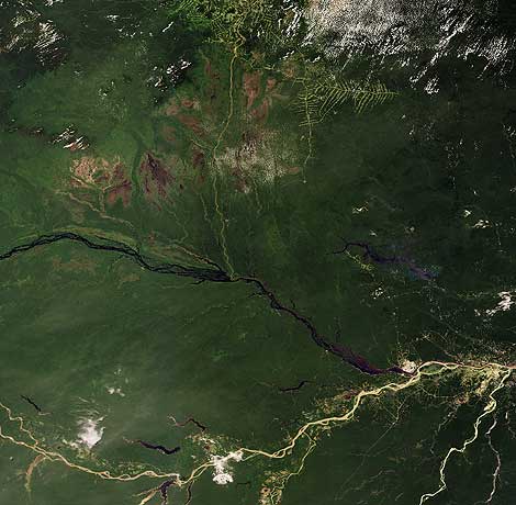 El rio Amazonas visto por el satlite Envisat. | ESA