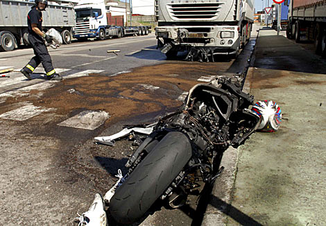 Accidente mortal de un motorista en San Cibrao das Vias (Orense). | Efe