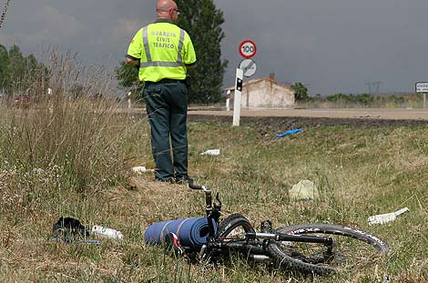 Imagen de la bicicleta de la ciclista fallecida. | Ical