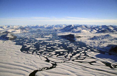 Deshielo de la cubierta helada de la capa de hielo de la isla Ellesmere, en Canadá. (Foto: Reuters)