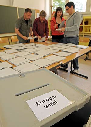 Colegio electoral en la ciudad alemana de Dresde (Foto: Efe).