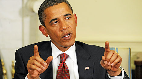 Obama, durante su comparecencia en la Casa Blanca. | Afp