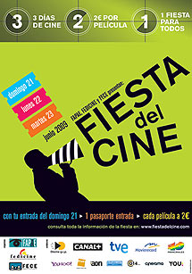 Cartel de la Fiesta del Cine.
