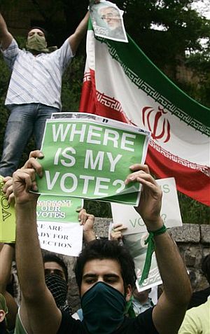 "¿Dónde está mi voto?", se pregunta un iraní. | Ap