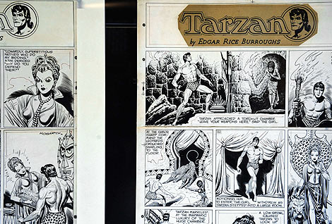 Uno delos cmics de 'Tarzn' exhibidos en el museo parisino. | Afp
