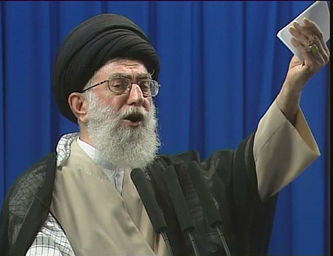 El ayatol, durante su discurso. | AP