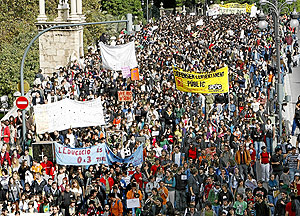 Manifestacin contra el 'Plan Bolonia' en Valencia. | Jos Cullar