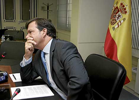 Alberto Saiz, durante una rueda de prensa en el CNI. | Carlos Barajas