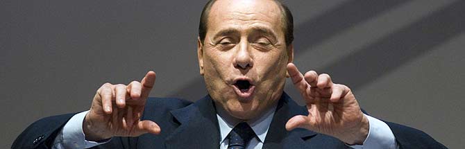 Silvio Berlusconi, en una conferencia de prensa en Roma (Foto: Reuters).
