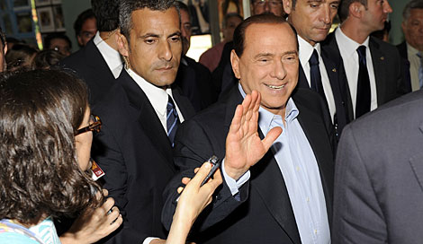 Berlusconi, el pasado domingo. | AP