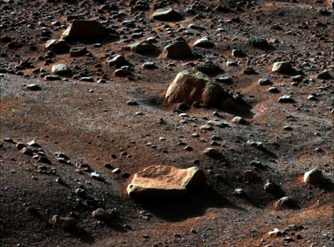 Imagen del suelo marciano captado por la sonda 'Phoenix'. | NASA.