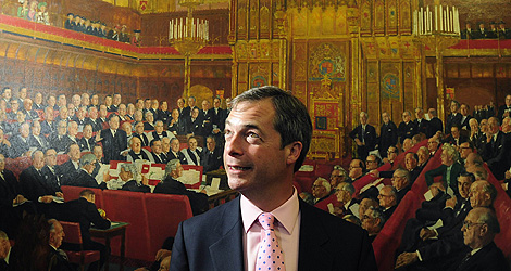 Nigel Farage, del UKIP, volver a ser el lder del grupo euroescptico. | Reuters