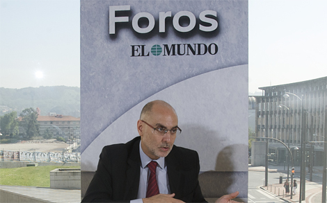 El consejero de Interior, Rodolfo Ares, en el foro de EL MUNDO. | Carlos Garca