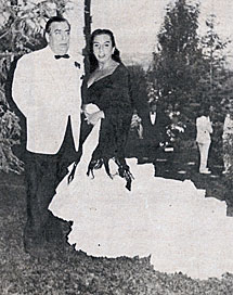 Con Luisa Ortega, en 1964.