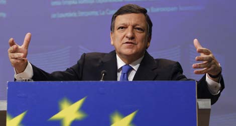 Durao Barroso en una conferencia de prensa de la Comisión en Bruselas. | Reuters