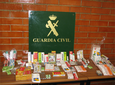 Los medicamentos incautados. | Guardia Civil
