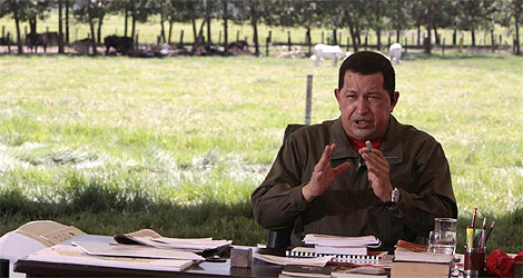 Chvez, durante uno de los programas de 'Al Presidente'. (Foto: Reuters)