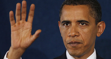 Obama en una conferencia de prensa. | AP