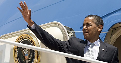 Barack Obama, en la base area Andrews, a las afueras de Washington. | Reuters