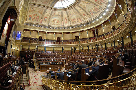 Interior del Congreso de los Diputados. (Foto: Bernardo Daz)