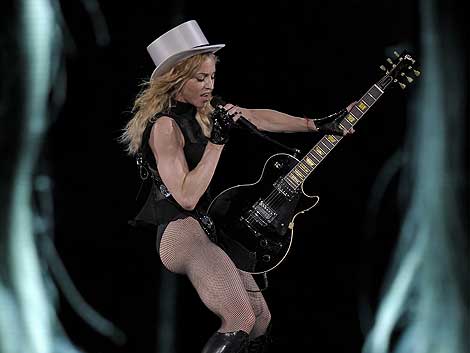 Madonna, en el estadio Lluis Companys de Barcelona. | AFP