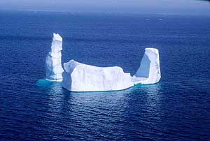 Iceberg cerca de la baha de Baffin. (A. Walk).