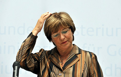 La ministra de Sanidad aleman, Ulla Schmidt. | AP