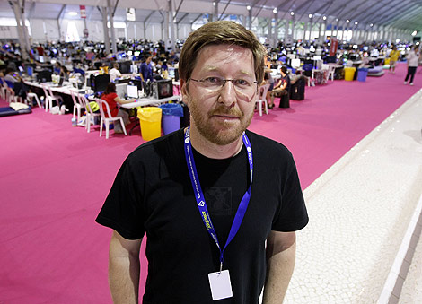 Rodrigo Blaas, en la Campus Party. | Benito Pajares