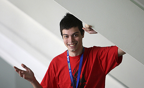 El programador Pau Garca-Mil, en la Campus Party,