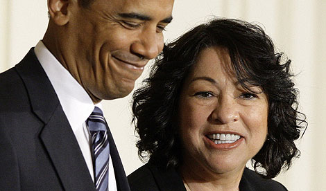 Sonia Sotomayor, junto a Barack Obama el pasado mayo. | AP