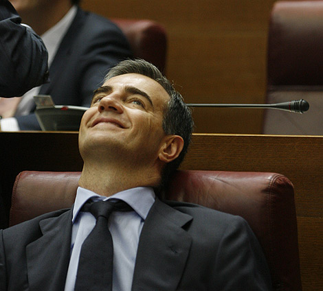 El portavoz del PP, Ricardo Costa, en su escao del Parlamento valenciano | Jos Cullar.