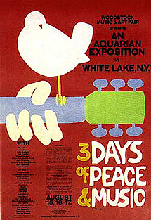 Cartel de Woodstock.