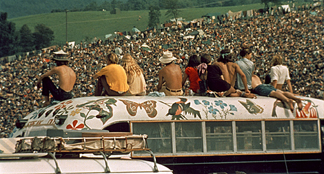 Asistentes al Festival Woodstock, en Bethel, Nueva York. | Cortesa Warner