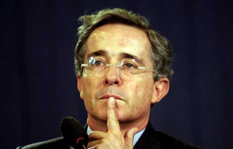 El presidente colombiano, lvaro Uribe, en una imagen reciente. | Efe