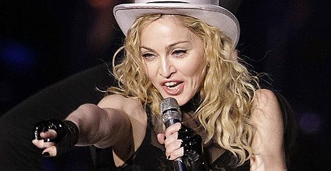 Madonna, en el concierto que ofreci el sbado en Varsovia. | Afp