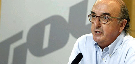 Jaume Roures, responsable de Mediapro, durante la presentacin de Gol TV. (Foto: Efe)