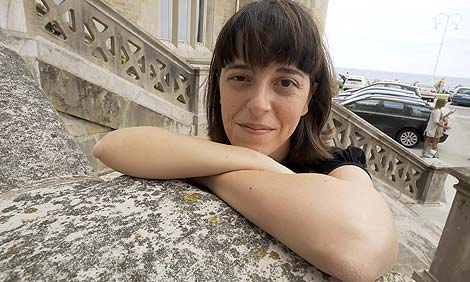 La escritora Pilar Adn, este martes en Santander. | Joaqun Gmez Sastre