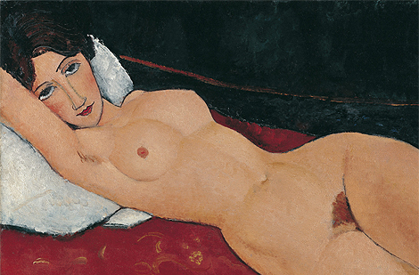 La obra 'Desnudo recostado' , pintada por Amedeo Modigliani en 1917.