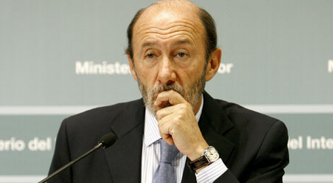 El ministro de Interior, Alfredo Pérez Rubalcaba. | Alberto di Lolli