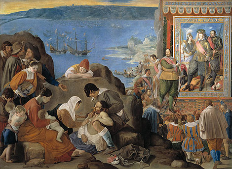 'Recuperacin de la Baha de todos los Santos', 1934-1635, del pintor Juan Bautista Mano.