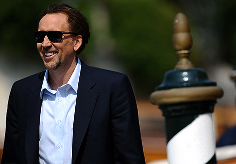 Nicolas Cage, a su llegada a Venecia. | Afp