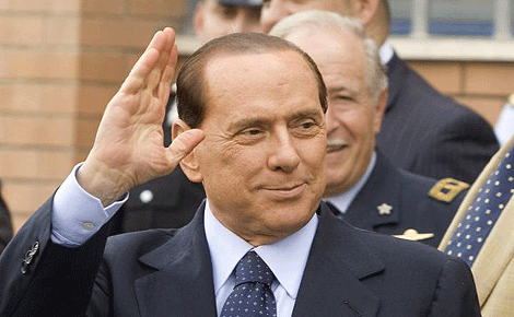 El Primer ministro italiano, Silvio Berlusconi.