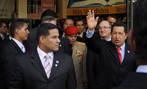 Hugo Chvez, durante su reciente visita a Madrid. | AP