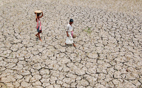 El cambio climtico puede agravar el riesgo de sequa en los pases en vas de desarrollo. | AFP