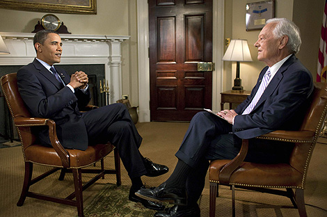 Obama, durante la entrevista concedida a la CBS en la Casa Blanca. | REUTERS