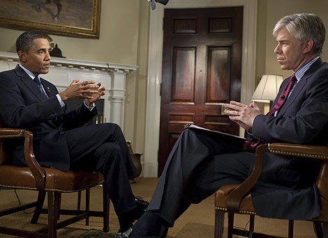 Obama, durante una entrevista en la NBC. | Reuters