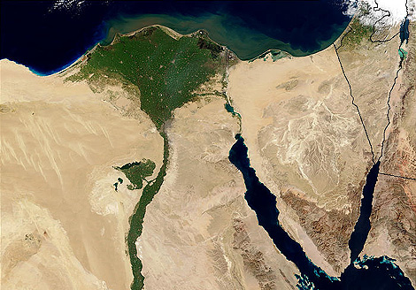 El delta del Nilo. | NASA