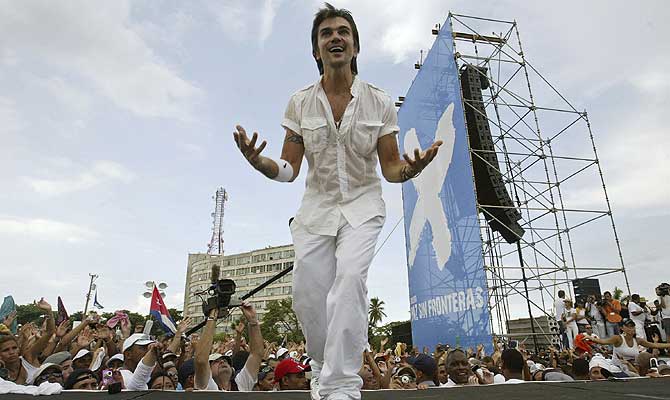 Juanes, durante el concierto en La Habana. | Reuters