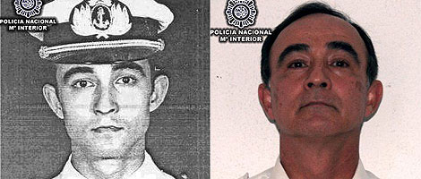Julio Alberto Poch, antes y después de su detención.